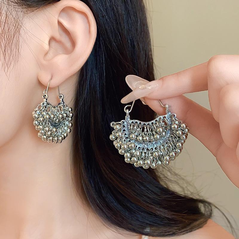 Cercei vintage cu ciucuri cu picături de apă cu împânzire cu diamante, cercei noi în stil boem, cercei personalizați și creativi pentru industria grea