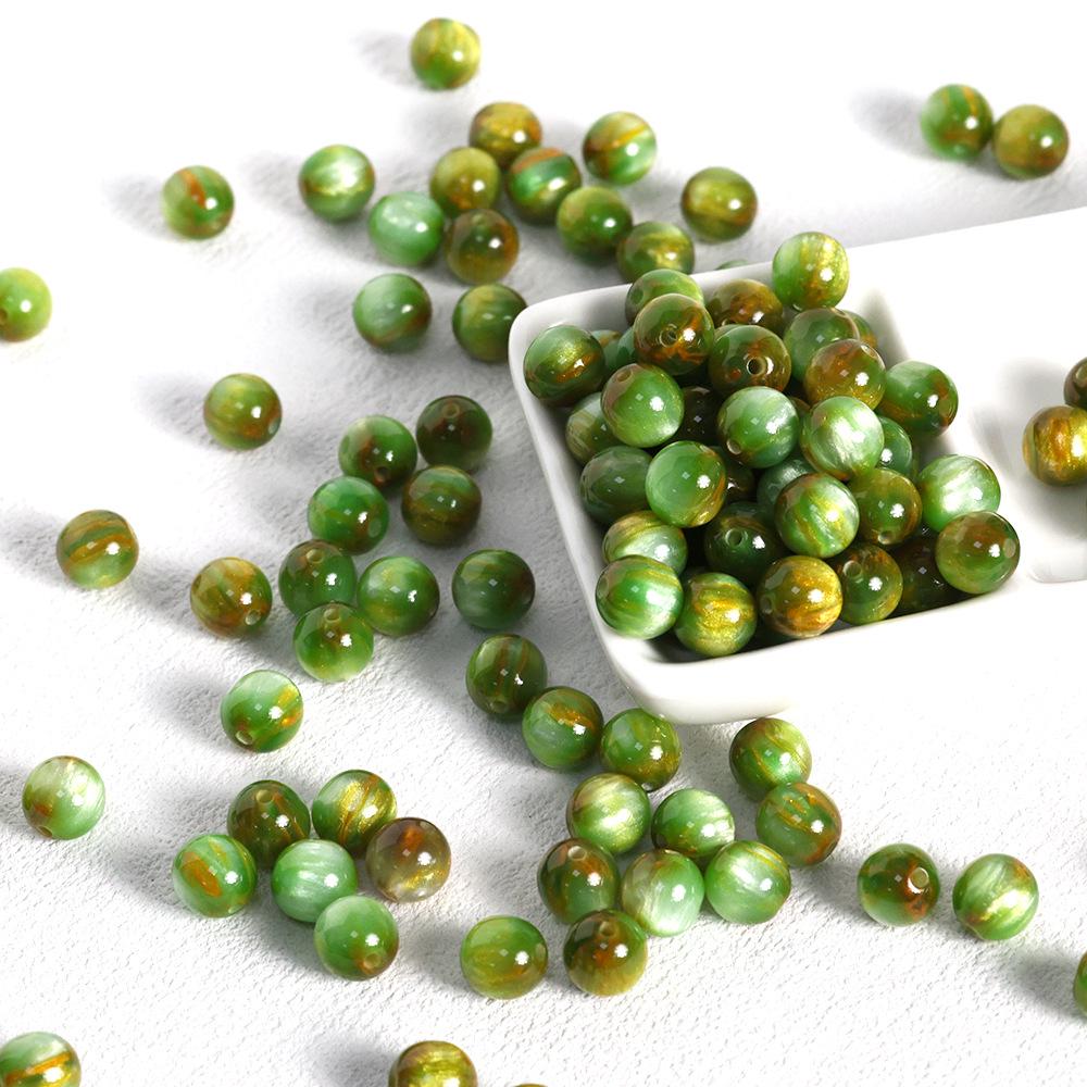 

Гільовані смола та акрилові намистини в ретро-стилі для виготовлення ювелірних виробів своїми руками 8mm (20 beads)