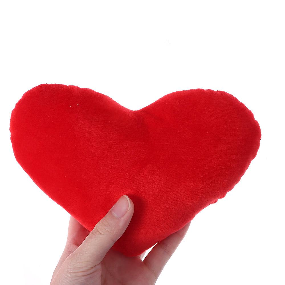 Red Color Valentines Day Home Decorative Heart Shape Heart Plush Pillow Stuffed Pillow Soft Pillow