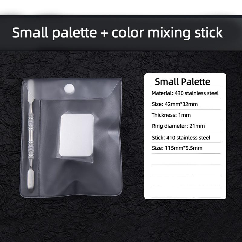 Stainless Steel Palette Spatula Rod Gel Foundation Eyeshadow Mixing Cream Foundation Mixing Trays Nail Art Makeup Cosmetic Tools