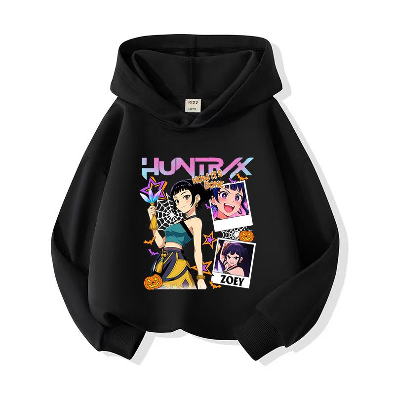 2025 KPop Demon Hunters Hoodie Fashion Sweatshirt Pullover Cute Long Sleeve Autumn Girls Cartoon Y2K Hoody Sportswear