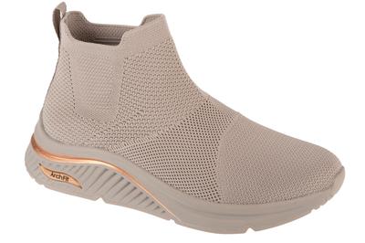 Arch Fit S-Miles - Sock Walk, Womens Beige Sports Shoes
