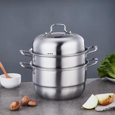 Yibao 304 Stainless Steel 3-Layer Steamer Pot