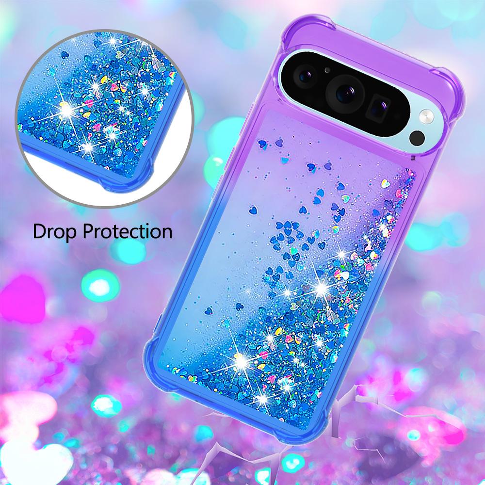 For Google Pixel 9 Pro XL TPU Case Gradient Quicksand Phone Back Cover