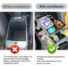 2PCS Center Console Organizer for  2024 2025 Ford Maverick Pickup Truck Double Layer Armrest Storage Box ABS Car Accessories