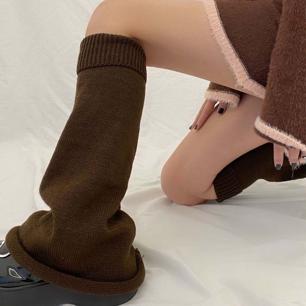 Horn Type Socks Costume Accessories Wide Leg Warmers Knitted Long Socks Foot Cover Women Pile Socks