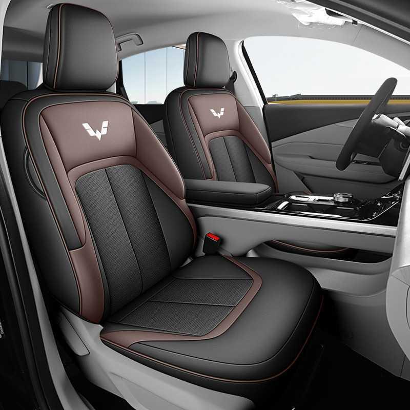 Wuling Xingguang Leather Car Seat Cushion - All-Season Fitment Imitation Leather Rear Semi-Cover
