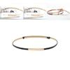 Fashionable Solid Color Gold Buckle Decoration Women Casual Slim Waist Belt For Fashion Dresses
