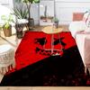 Black and Red Smiley Face Graffiti Rug Floor Mat for Living Room or Bedroom Soft and Comfortable Carpet a Gift for Birthday and Holiday.MFF0918277