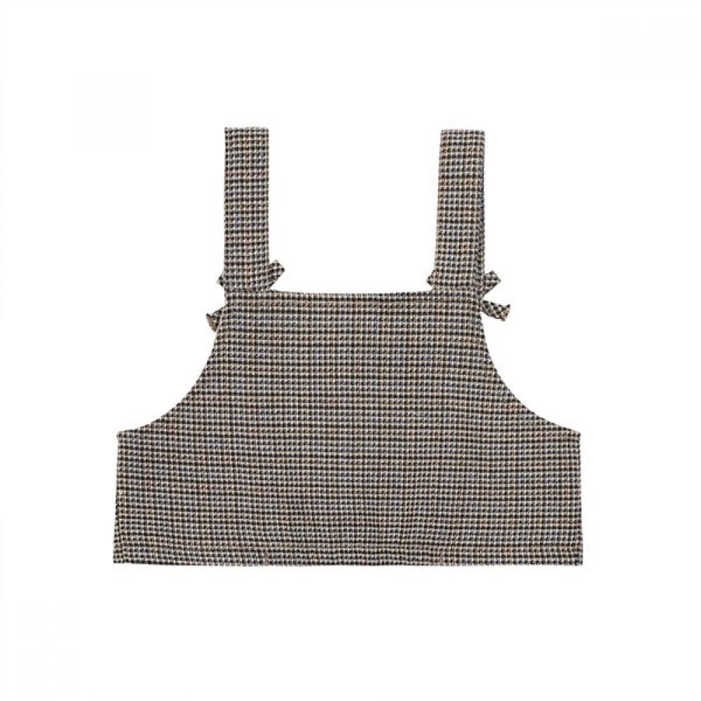 Tiffany Beige Check Bustier T54kbv020