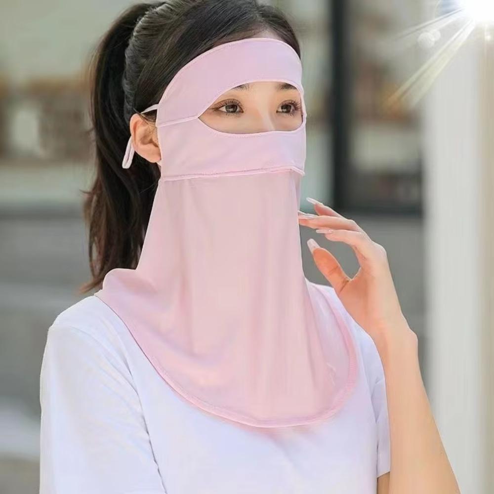 Balaclava Mas Ice Silk Sunscreen Mask 360 Full Cover Summer Headband Cycling Scarf  For Men Women