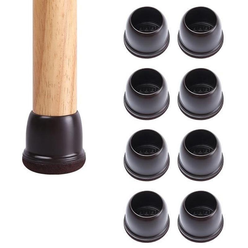 8Pcs Chair Leg Covers for 25-30mm Legs Noise Reducing Furniture Feet Caps Round Anti-Slip Floor Guards for Home