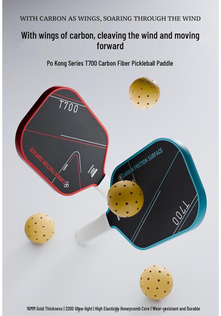 Carbon Fiber Pickleball Paddle Set for Adults & Children