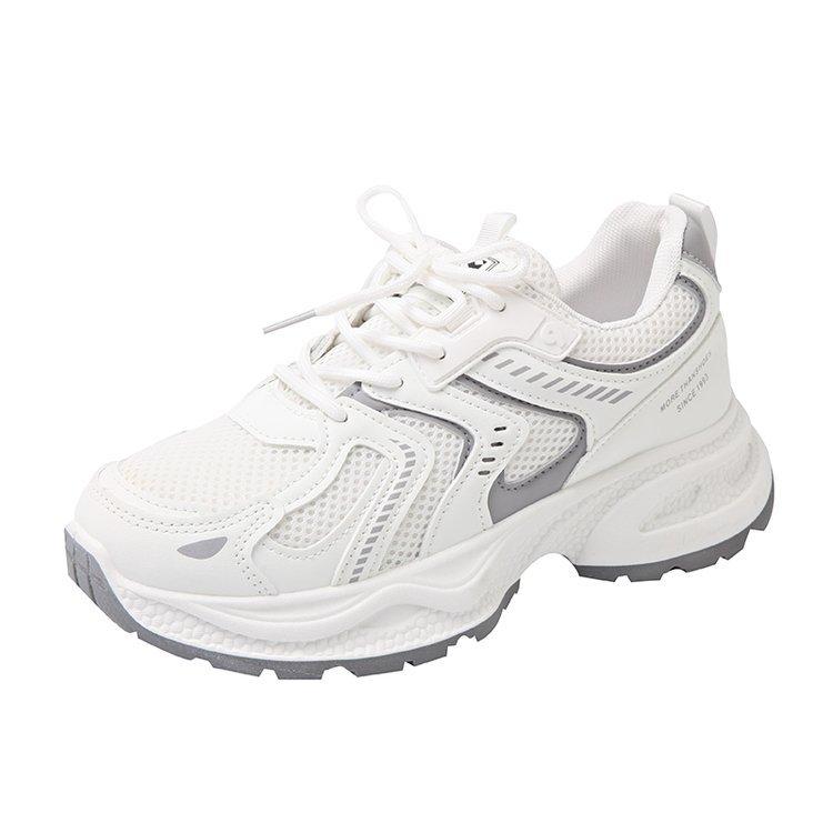 ins Korean version of the new dad shoes women's 2024 autumn student sports running shoes casual shoes platform height increase women's shoes
