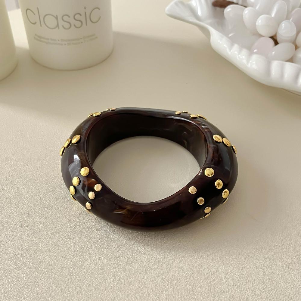 Vintage Acrylic Bangle Bohemian Chunky Bangle Creative Cuff Bracelets  Gift