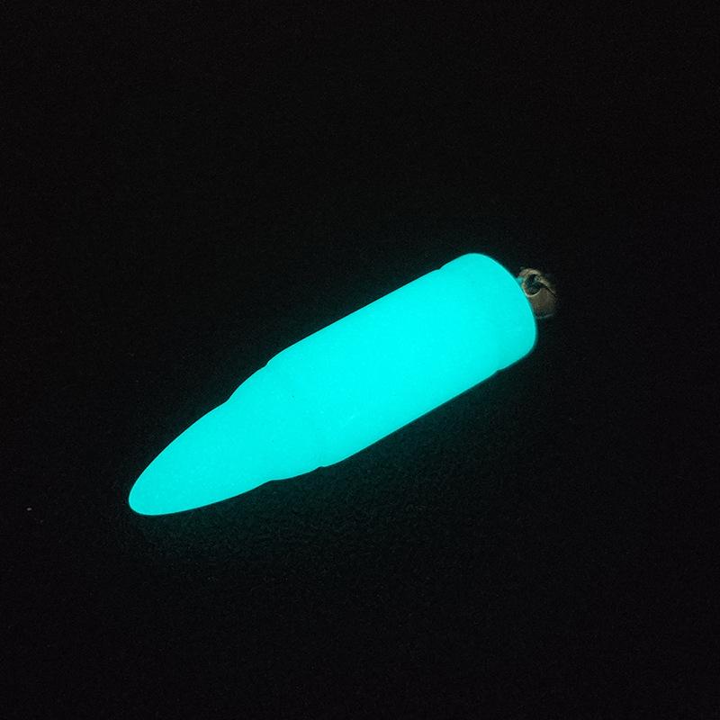 Colier cu pandantiv glonț Lup din Piatră Luminoasă - Fluorit Bijuterii pentru Bărbați