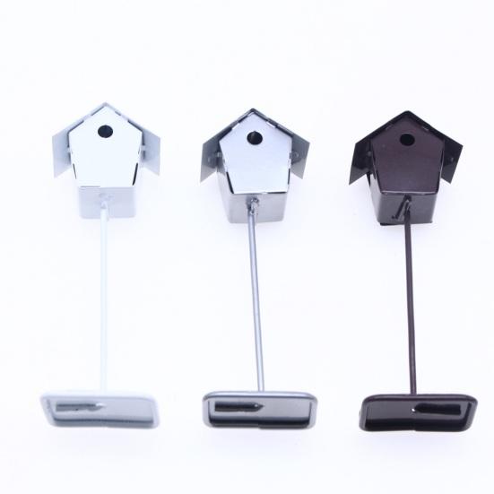 Mini Iron Birdhouse Realistic Scene Enhancer Micro Landscape Dollhouse Field Rustic Scene Simulation Birdhouse