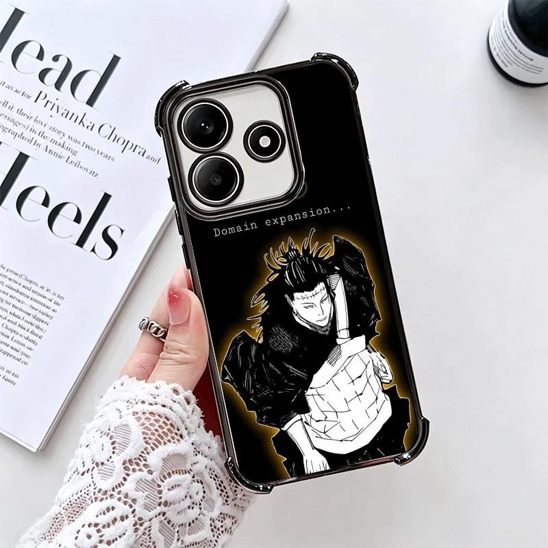 JUJUSU Anime Character Art Soft Phone Case For Xiaomi Redmi Note 14 15 Pro Plus 13 12 11S 11T 5G 10 9S 9 Plating Anti-Fall Funda