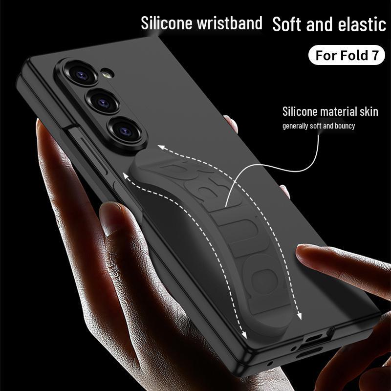 Samsung Z Fold7 Wrist Strap Protective Case with Integrated Film