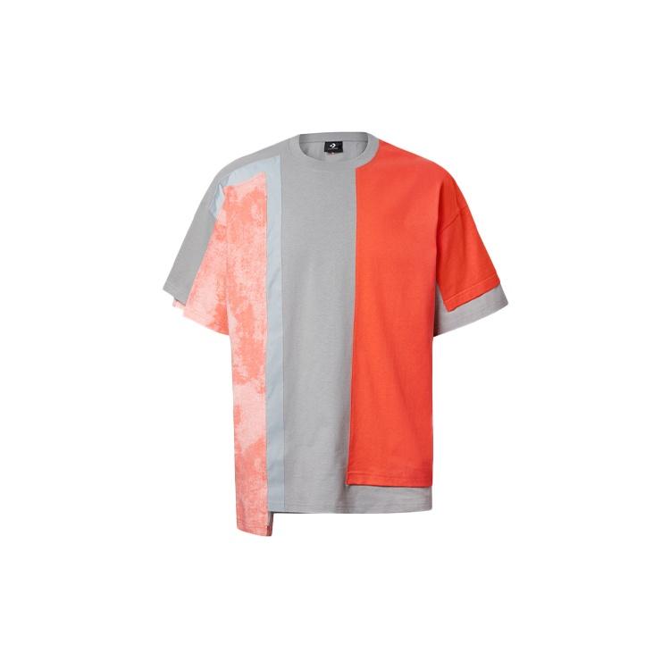 Men s Converse x FCW Crossover Contrasting Colors Short Sleeve Red 10020827-603 L
