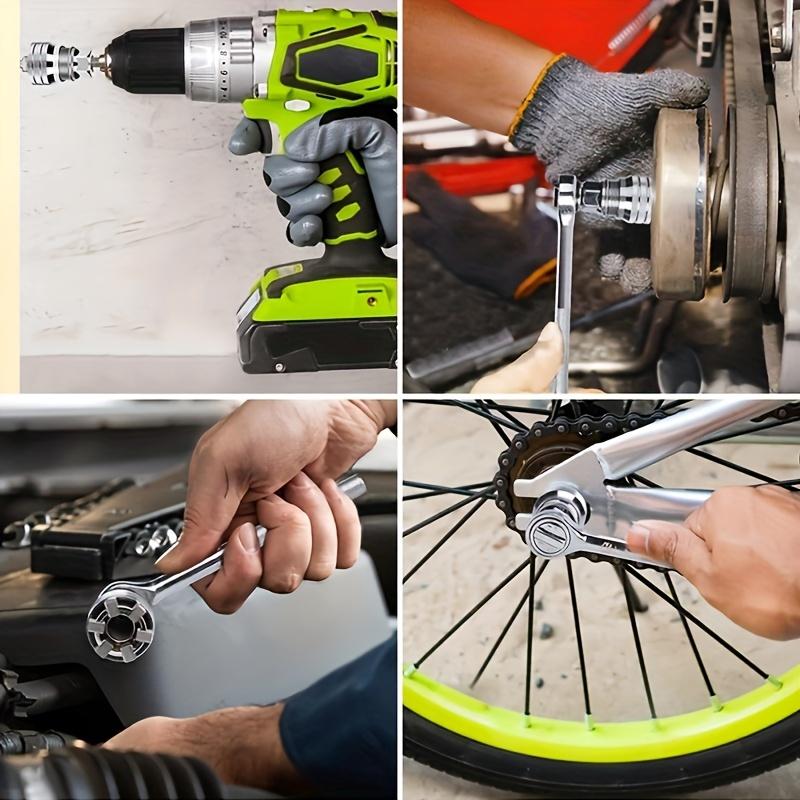 Universal Electric Wrench Sleeve Converter Fits for Standard 3/8-3/4'' 10 to 19mm Super Socket Multifunctional Drive Wrench Tool