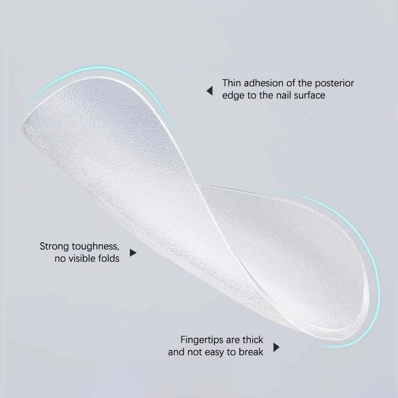 100Pcs/Box Xs/S/M Fake Nails No Polishing No Trace Press On Nails Clear Artificial Thin Nail Tips For Nail Extension Home Diy