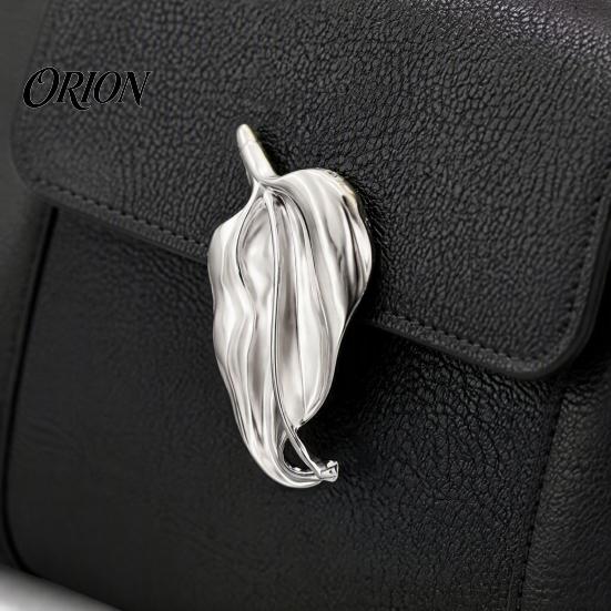 Everyday Wear Brooch Irregular Leaf Alloy Pin, Silver Golden Plated Leaves Durable Jewelry Lapel Clothing Accessory for Women Men Decoration Pin