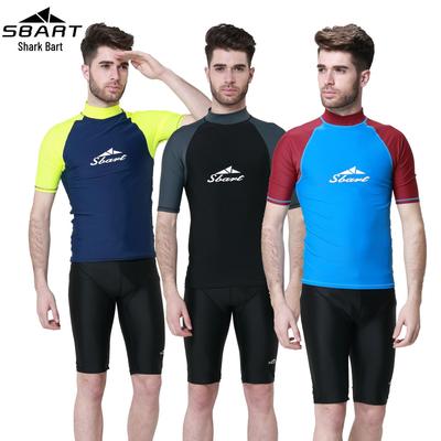 Muta da Sub a Maniche Corte Due Pezzi Anti-Medusa da Uomo Sharkbat - Costumi da Bagno Estivi Traspiranti per Immersioni e Nuoto