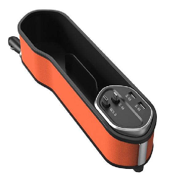 Car Seat Storage Box, Car Seat Slot Storage Box, In-Car Mobile Phone Wireless Charger Multifunctional