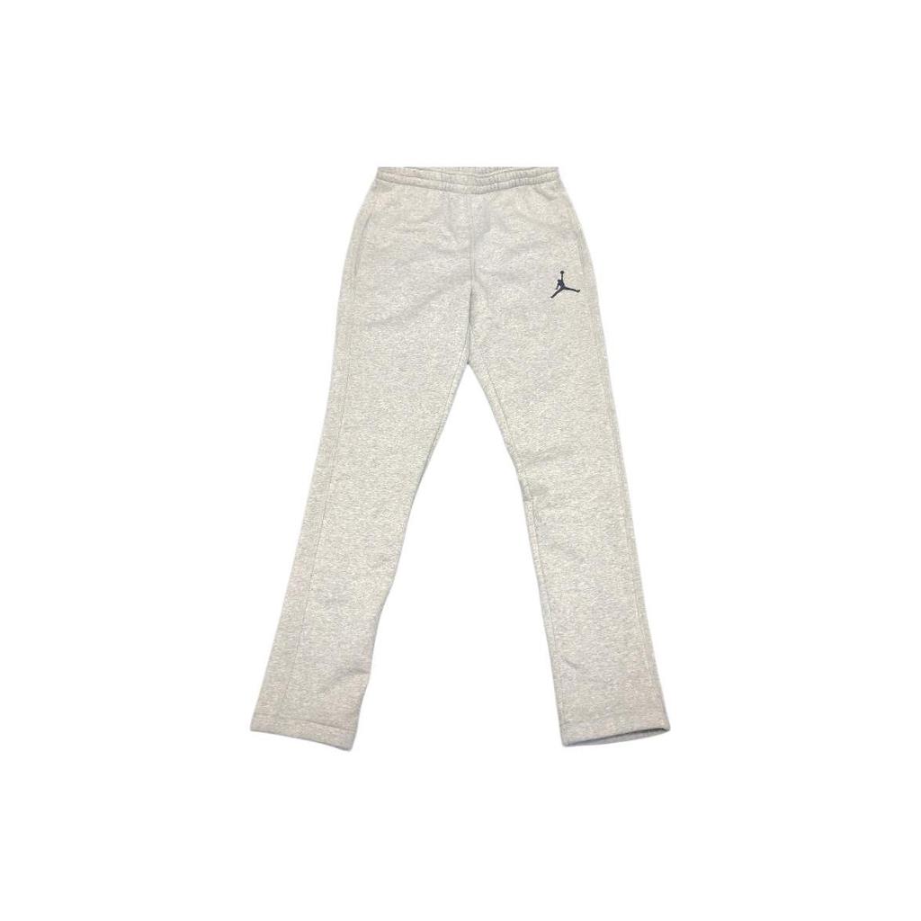 Nike Solid Color Elastic Waist Mid Rise Straight Leg Knit Sports Pants Men bottoms Gray AO5235-063