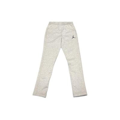 Solid Color Elastic Waist Mid Rise Straight Leg Knit Sports Pants Men Bottoms Gray AO5235-063