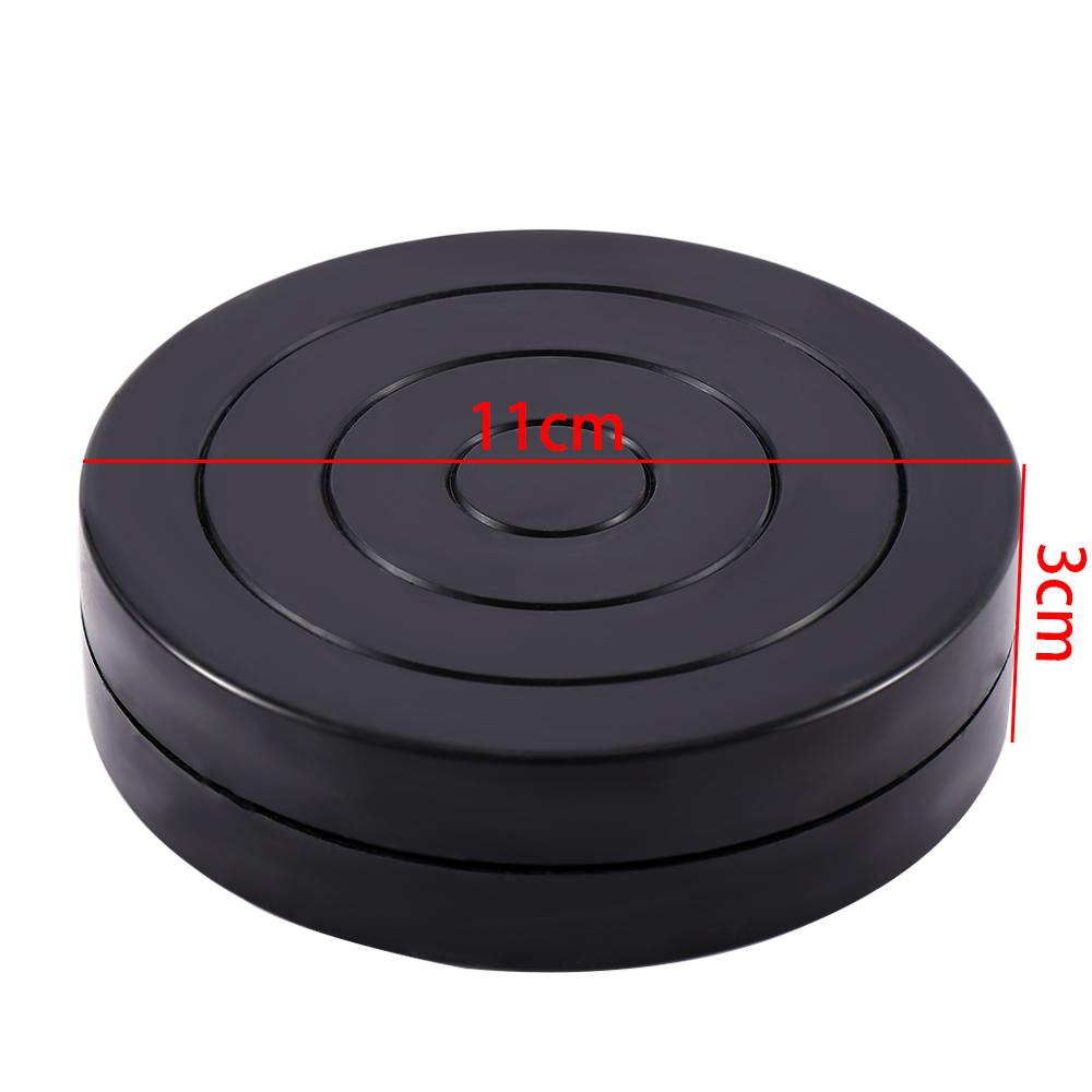 Black Plastic Turning 360° Rotary Turntable Pottery Clay Wheel Ceramics Rotary Plate