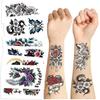 New Cartoon Retro Flower Series Tattoo Stickers Waterproof Party Gift Funny Face Stickers