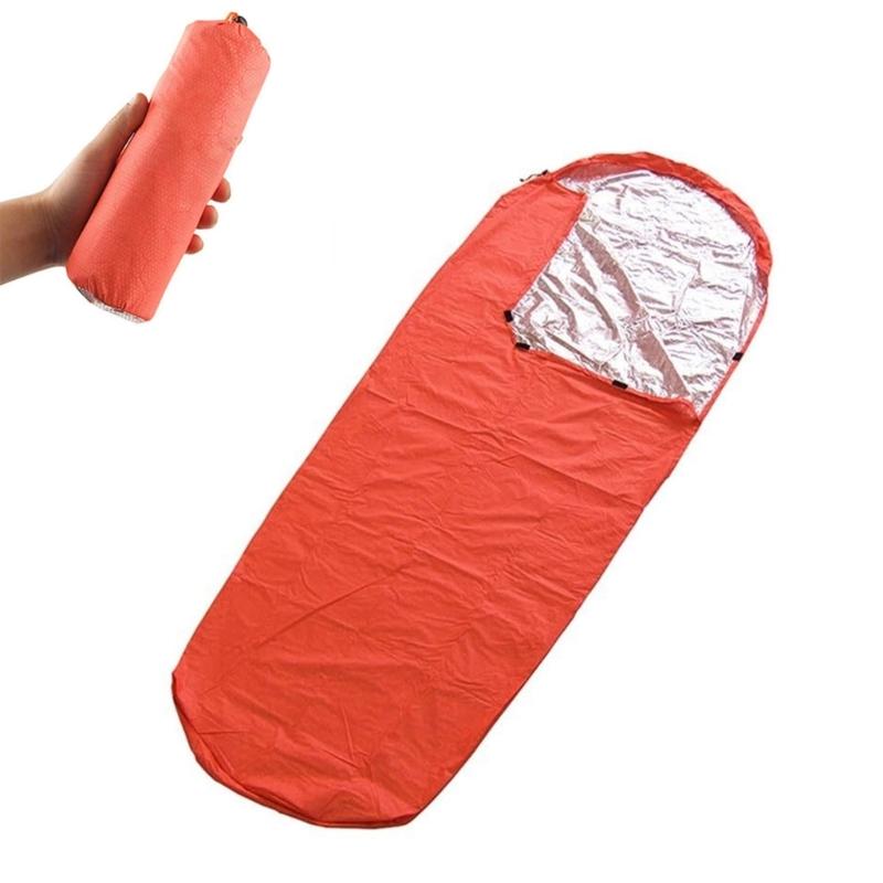 Watertight Emergency Sleep Bag, Light Weight Survival Bivvy Bag Thermal Emergency Blanket for Hiking Hunting Camping