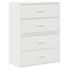 VidaXL Cabinets with 2 Drawers 2pcs White 60x31x40cm Engineered Wood, Storage Cabinet, Sideboard, Buffet Cabinet, 858822