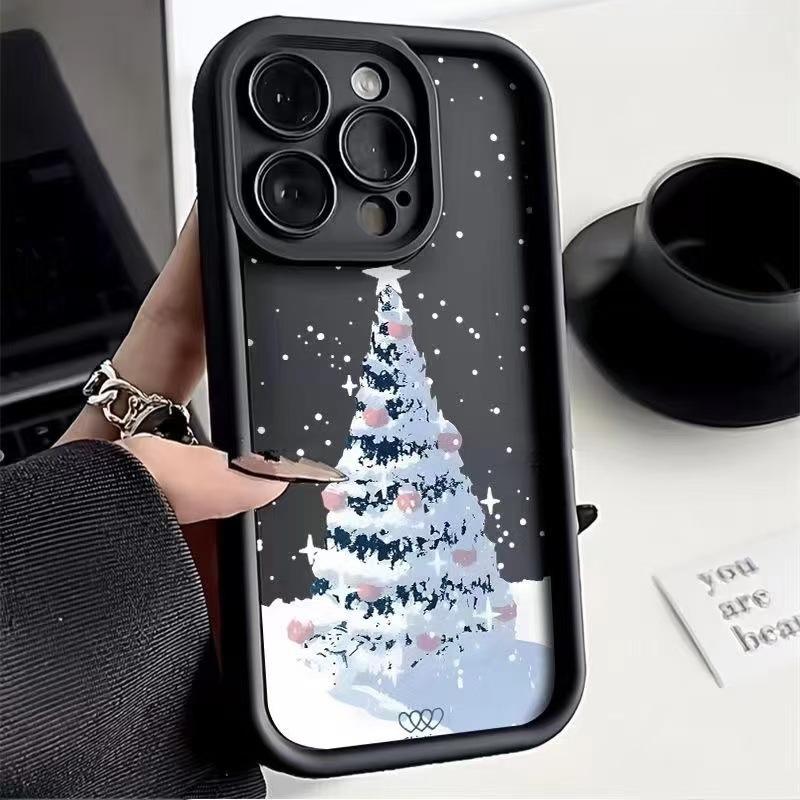 Christmas Tree Is Suitable for Iphone16promax Mobile Phone Case Apple 15 Anti-drop 14 European and American Style 13pro/12 New Model