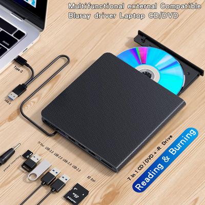 All-in-One Type-C External DVD Burner & SD Card/USB Mobile Optical Drive for Laptops