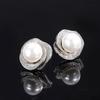 Jewelry White Shell Beads Rose Geometric Diamond Set Individual Packaging Ring Pendant Earrings Set