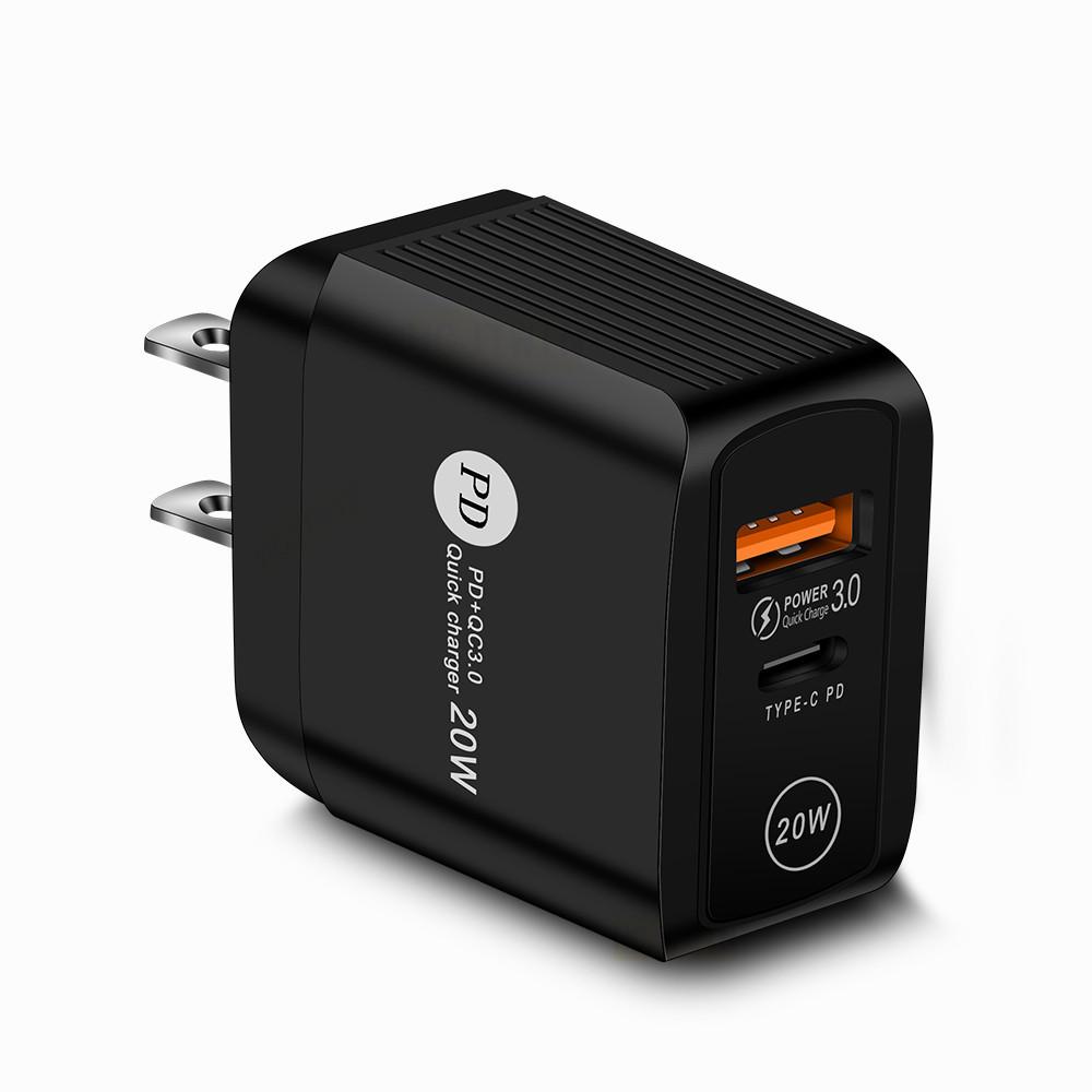 QC3.0+PD20W Mobile Fast Charger - EU/UK Plug