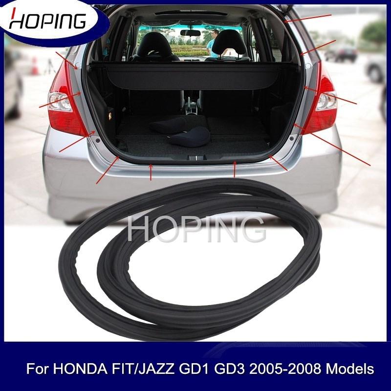 Hoping Rear Door Weatherstrip Tailgate Rubber For HONDA FIT JAZZ 2005 2006 2007 2008 Hatchback GD1 GD3 Tail Door Seal Strip 1PCS