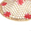 Bamboo Braided Hat Funny Party Handicraft Painting Sunhat Weaved Hard Drawing Oriental