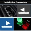 2PCS LED Car Cup Holder Lights, Light up Car Coasters for Cup Holders 7 Color-Changing Light Up Cup Holder ert Coasters, Waterproof Car Accessories