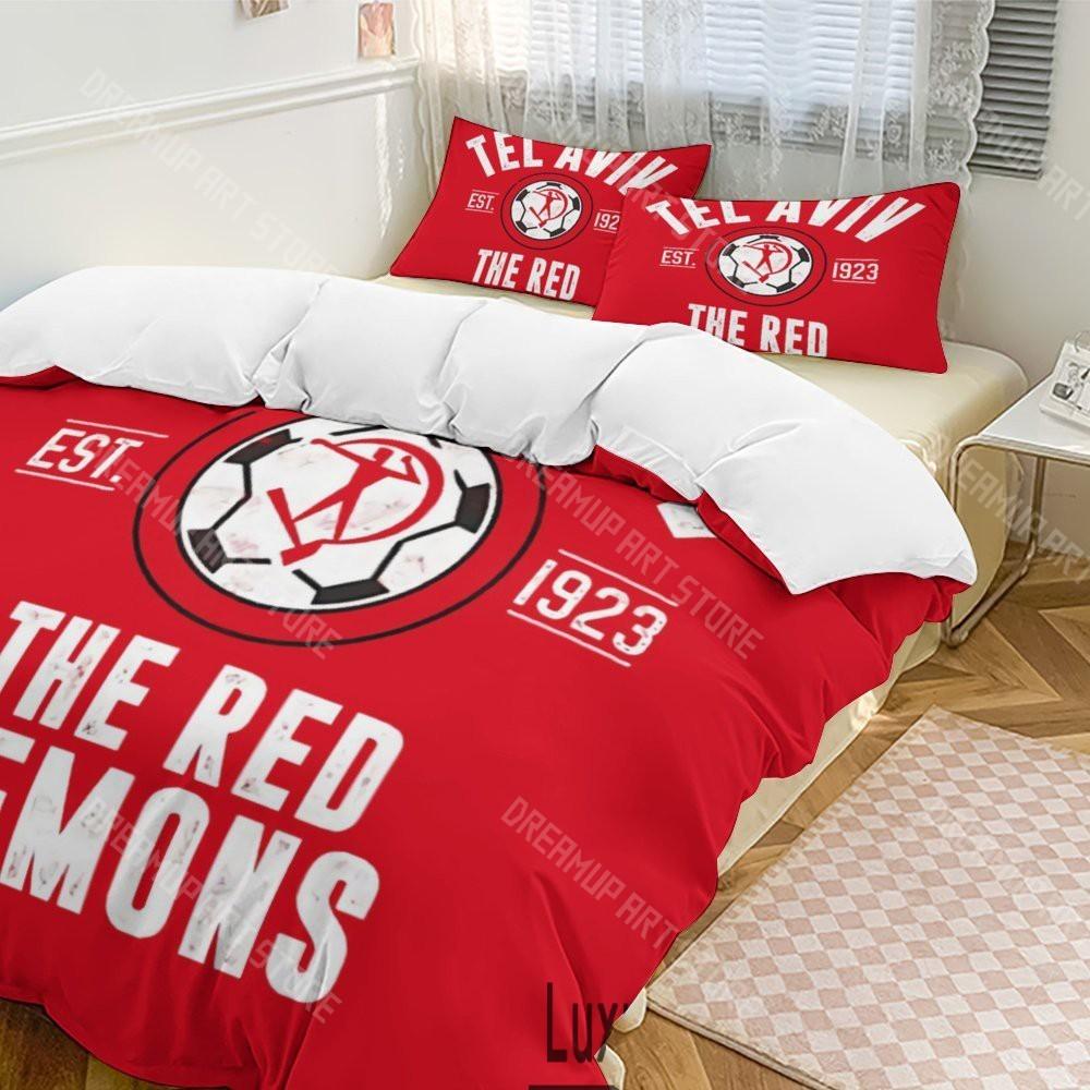 3D Druck Hapoel Tel Aviv Bettwäsche Set Twin Queen King Full Size Bettbezug Kissenbezug Bett Jungen Mädchen Erwachsene Heimtextilien
