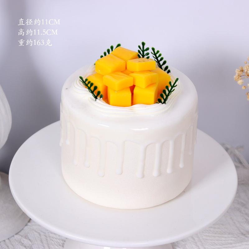 4-Zoll Simulations-Geburtstagskuchenmodell, Künstlicher Frucht-Sahnetorten-Fotografie-Requisite, Geburtstags-/Hochzeitsparty-Dessert-Schmuck, Heimdekoration