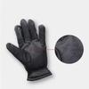 Outdoor Clambing Driving Thicken Warm Korean Mittens Men Black Gloves PU Leather Winter Gloves
