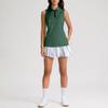 Womens Golf Shirt Sleeveless Zip Up  Shirts  Collared  Athletic Tank Top
