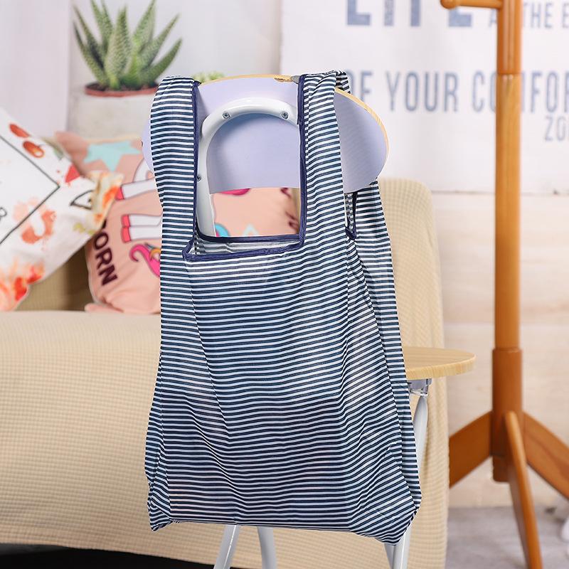 Compact Eco-Friendly Waterproof Floral Folding Shopping Bag - Customizable Logo