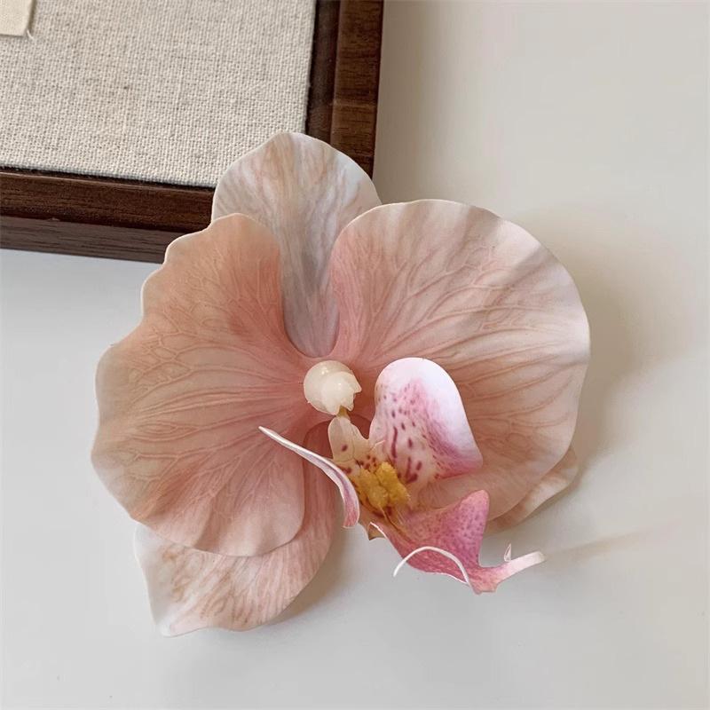 Perilla Lilacs! Butterfly Orchid Flower Hairpin! Side Bangs Hair Accessories Exude An Atmosphere While Clip On Spring Travel Headpieces
