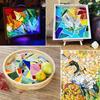 100g Mosaic Tiles Stained Glass Mosaic DIY Handmade Coaster Mosaic Puzzle Making Art Wall Decoration Supplies Mixed Arte