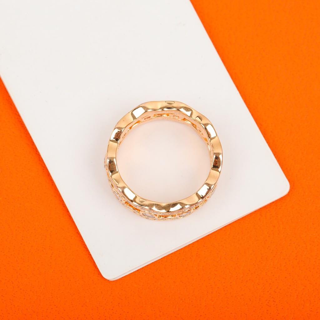 High New 2023 Sale Trendy Top Quality Europe Famous Brand Classic Gifts Luxury Jewelry Rings For Women Wave Design Engagement